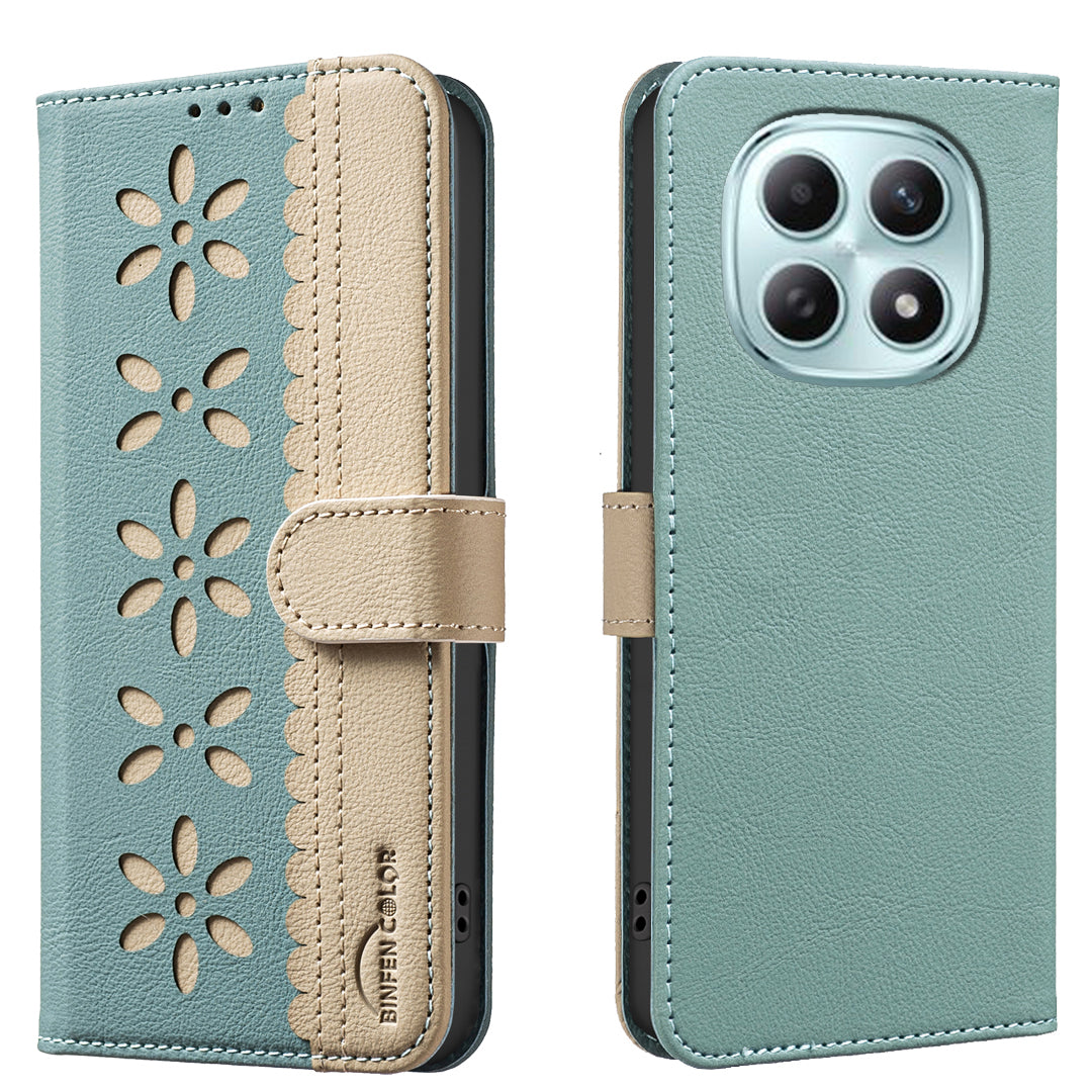 BINFEN COLOR For Xiaomi Redmi Note 15 Pro 5G (Global) Leather Case  BF36 Floral Pattern Phone Cover RFID Blocking Wallet Stand