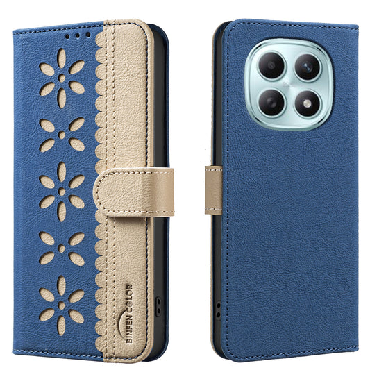 Xiaomi Redmi Note 15 Pro 5G (Global) Handyhülle – BINFEN COLOR Ledertasche BF36 Blumenmuster RFID-blockierender Brieftaschenständer