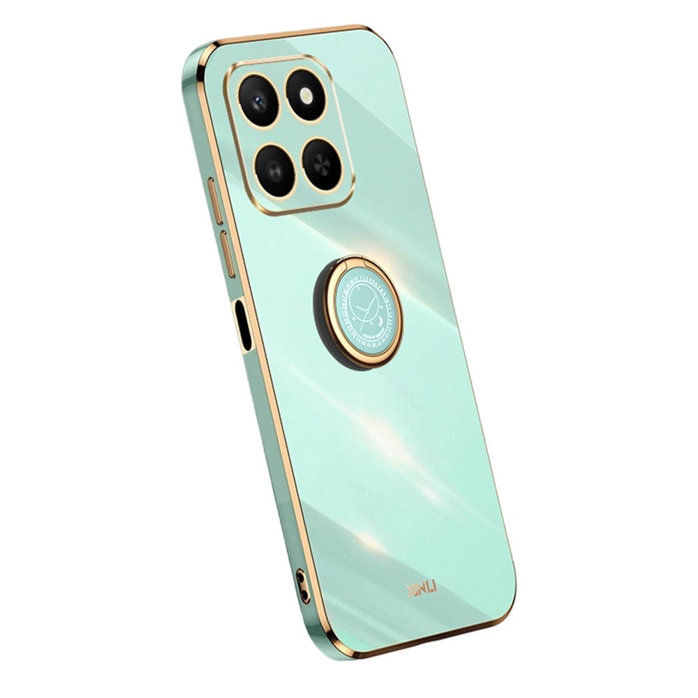 Honor 400 Smart 5G  /  X7d 4G Handyhülle – Galvanisierte TPU-Rückseite, kratzfest, mit Ringständer