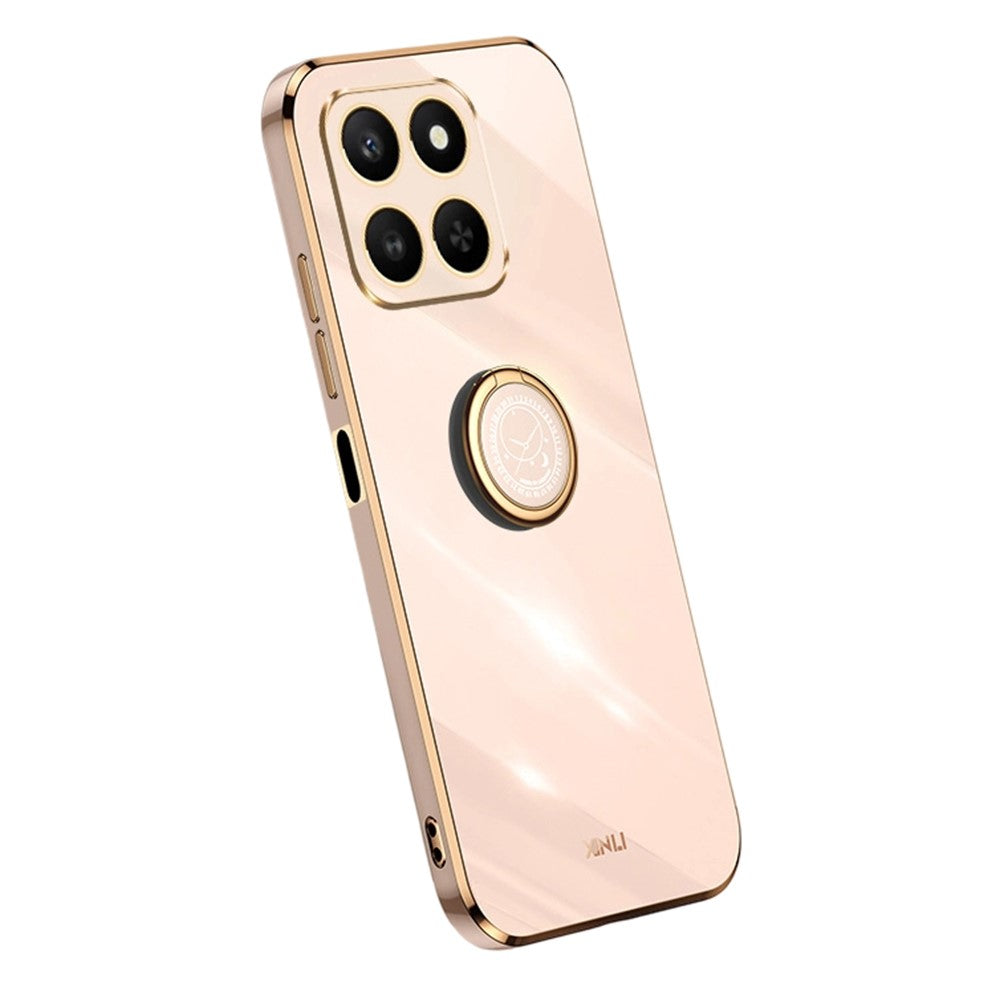Honor 400 Smart 5G  /  X7d 4G Handyhülle – Galvanisierte TPU-Rückseite, kratzfest, mit Ringständer