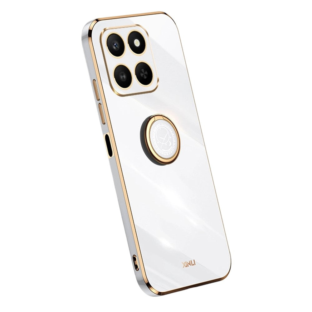 Honor 400 Smart 5G  /  X7d 4G Handyhülle – Galvanisierte TPU-Rückseite, kratzfest, mit Ringständer
