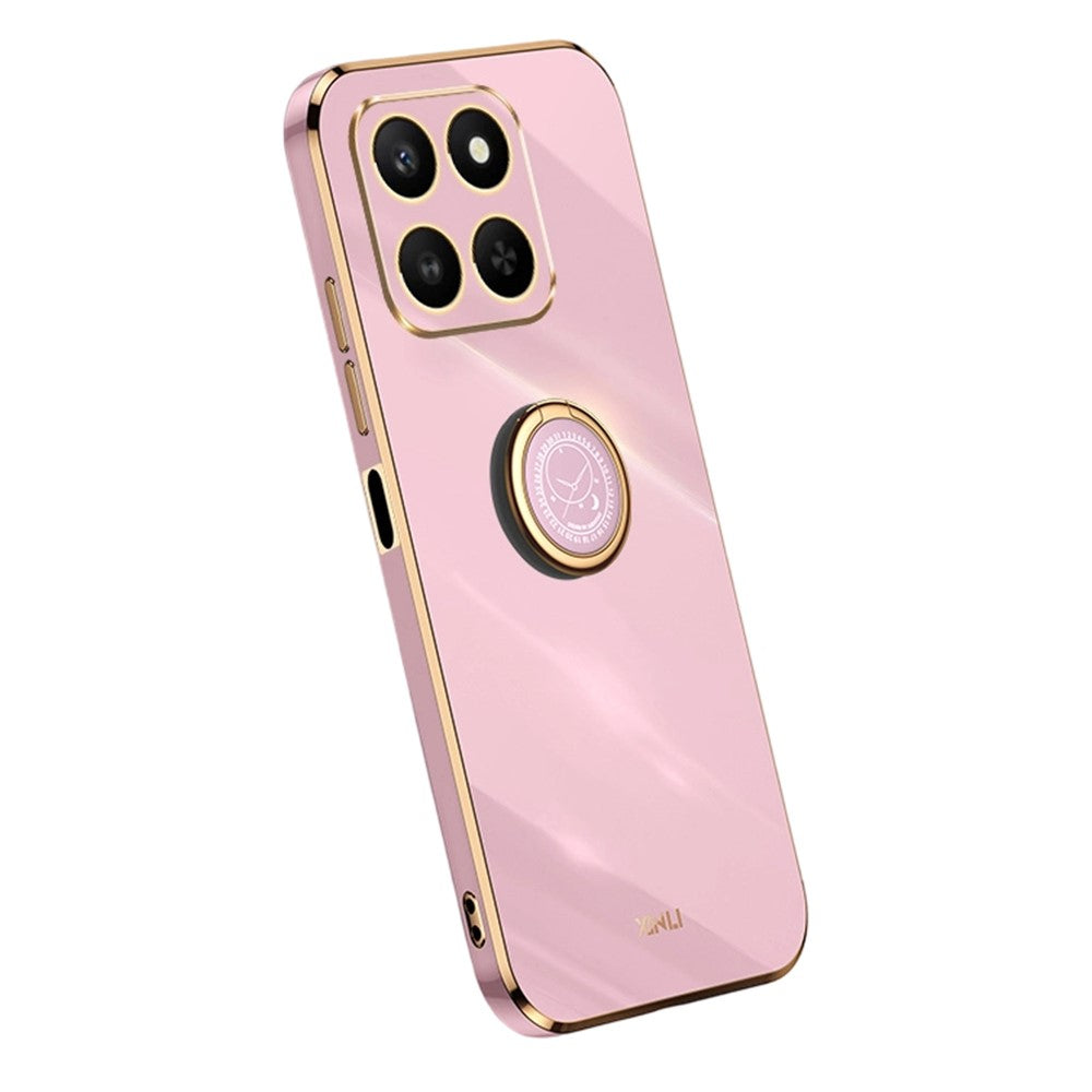 Honor 400 Smart 5G  /  X7d 4G Handyhülle – Galvanisierte TPU-Rückseite, kratzfest, mit Ringständer