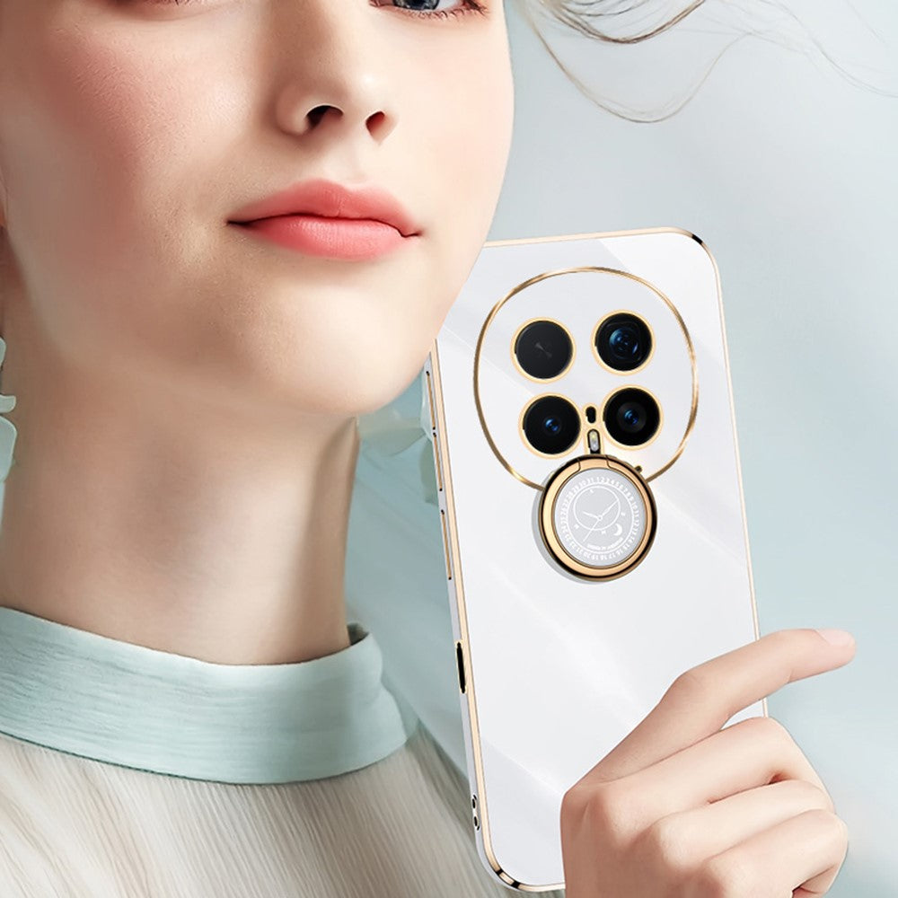 Honor Magic8 Pro 5G Handyhülle – Galvanisierte TPU-Rückseite, kratzfest, mit Ringständer