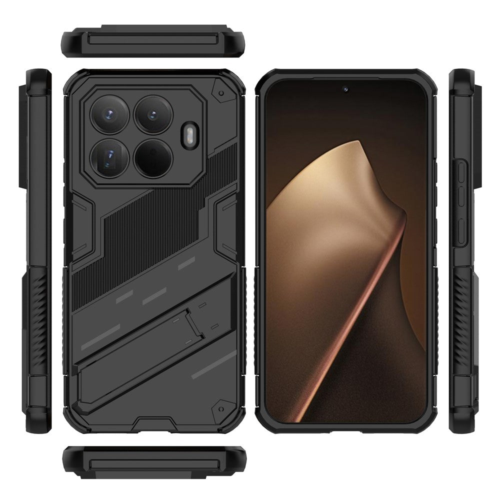 For Xiaomi 15T Pro Case PC + TPU Shockproof Phone Cover with Kickstand