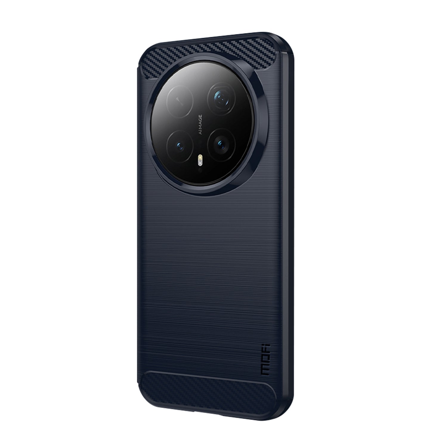 MOFI For Honor Magic8 Pro 5G Back Cover  Brushed Texture Carbon Fiber Soft TPU Case