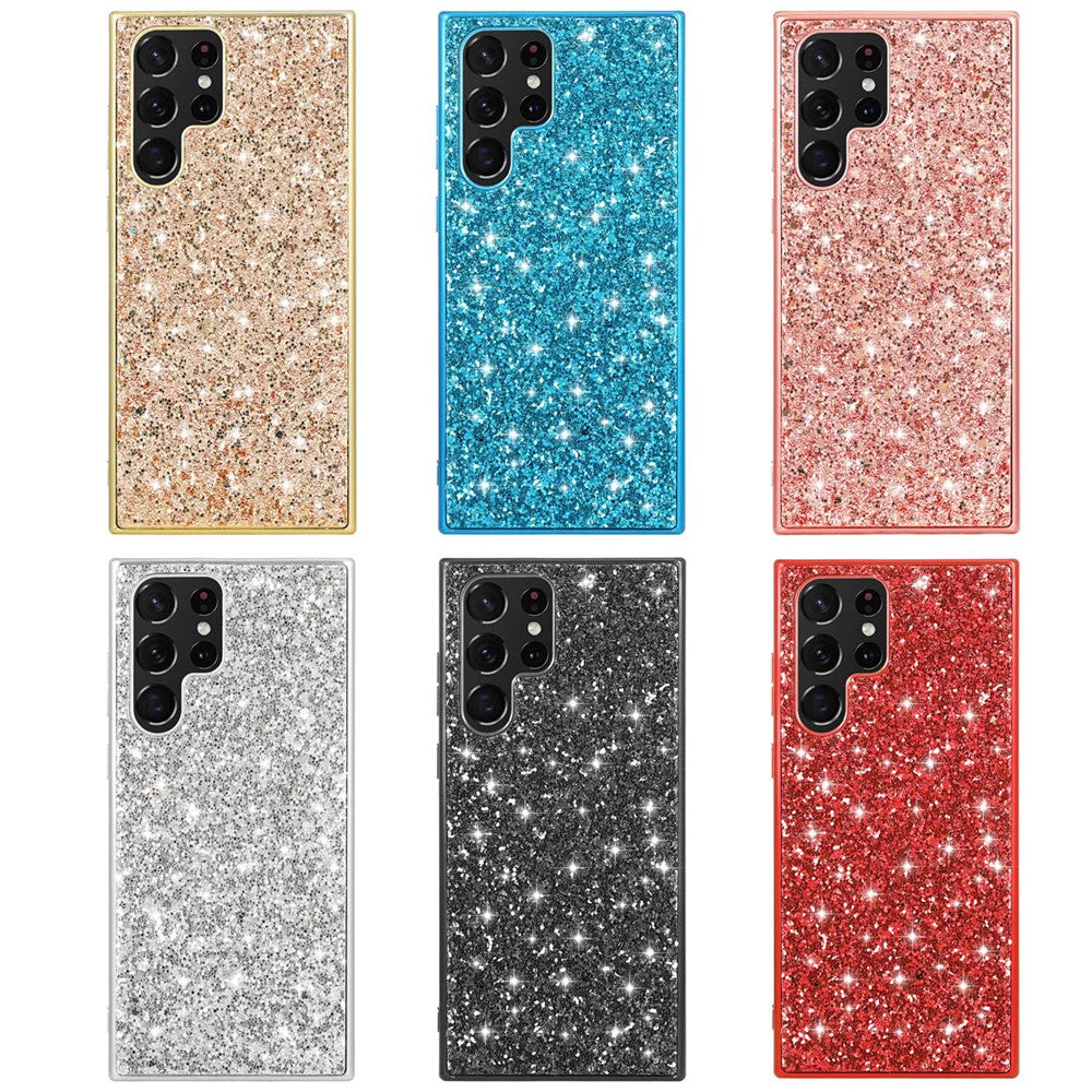 Galaxy S23 Ultra Schutzhülle – Funkelnde Glitzer-Rückseite