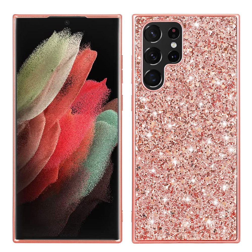 Galaxy S23 Ultra Schutzhülle – Funkelnde Glitzer-Rückseite