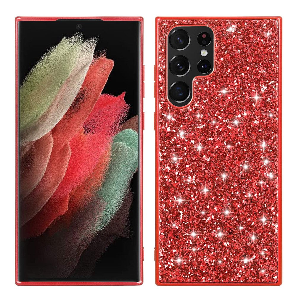 Galaxy S23 Ultra Schutzhülle – Funkelnde Glitzer-Rückseite