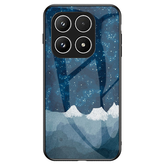 Xiaomi 17 Handyhülle – Sternenhimmel-Muster aus gehärtetem Glas