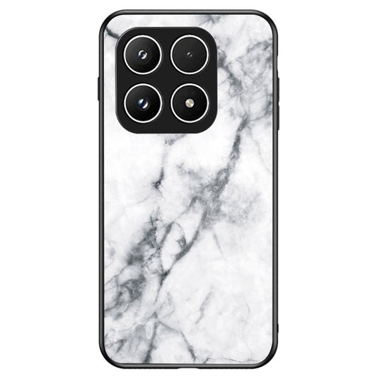Xiaomi 17 Handyhülle – Gehäuse Marmormuster aus gehärtetem Glas + PC + TPU