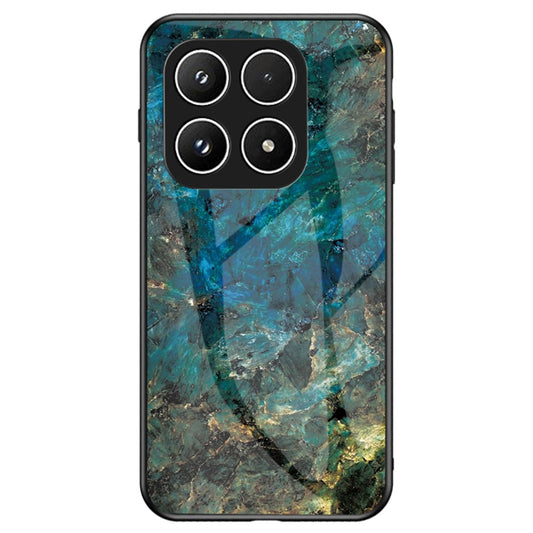 Xiaomi 17 Handyhülle – Gehäuse Marmormuster aus gehärtetem Glas + PC + TPU