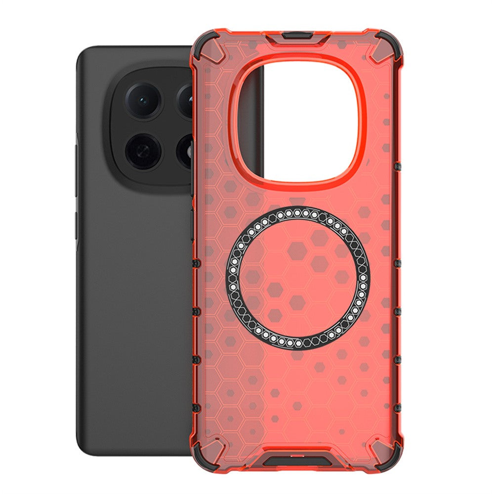 For Xiaomi Poco M8 5G / Redmi Note 15 5G (Global) Magnetic Case Honeycomb Design TPU + PC Phone Cover