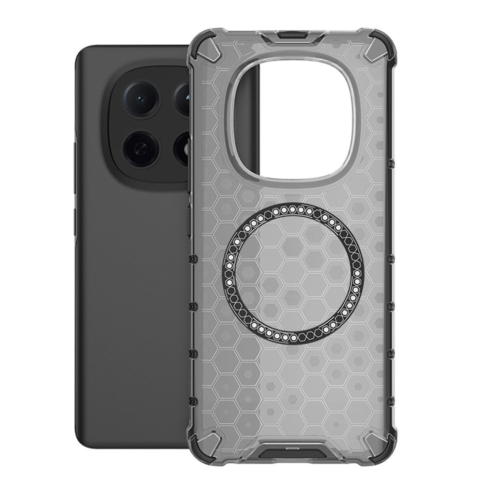 For Xiaomi Poco M8 5G / Redmi Note 15 5G (Global) Magnetic Case Honeycomb Design TPU + PC Phone Cover