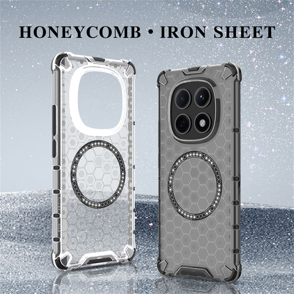 For Xiaomi Poco M8 5G / Redmi Note 15 5G (Global) Magnetic Case Honeycomb Design TPU + PC Phone Cover