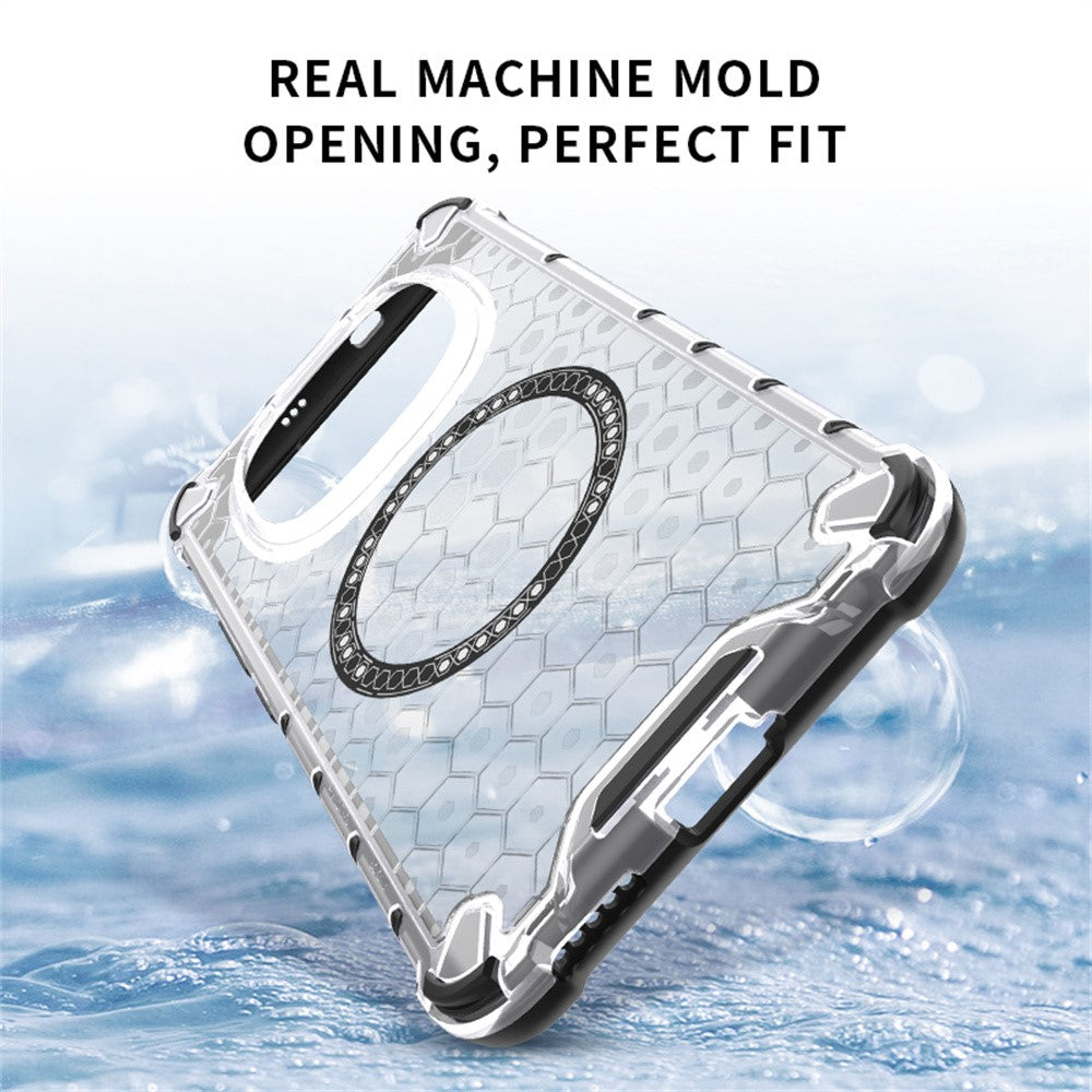 For Xiaomi Poco M8 5G / Redmi Note 15 5G (Global) Magnetic Case Honeycomb Design TPU + PC Phone Cover