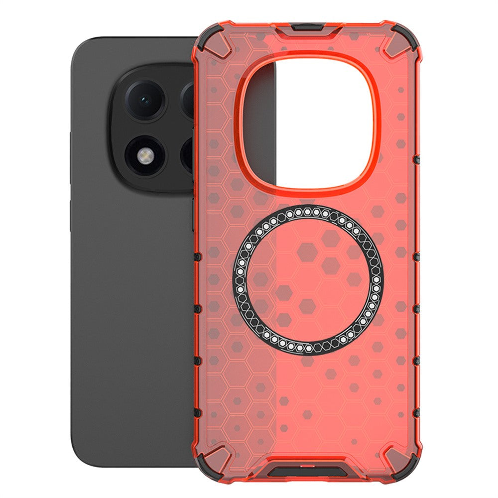 For Xiaomi Redmi Note 15 Pro 5G (Global) Magnetic Case Honeycomb Design TPU + PC Phone Cover