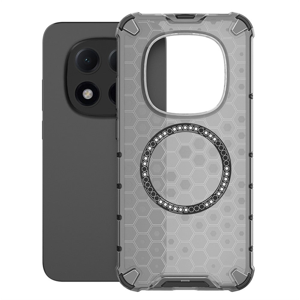 For Xiaomi Redmi Note 15 Pro 5G (Global) Magnetic Case Honeycomb Design TPU + PC Phone Cover