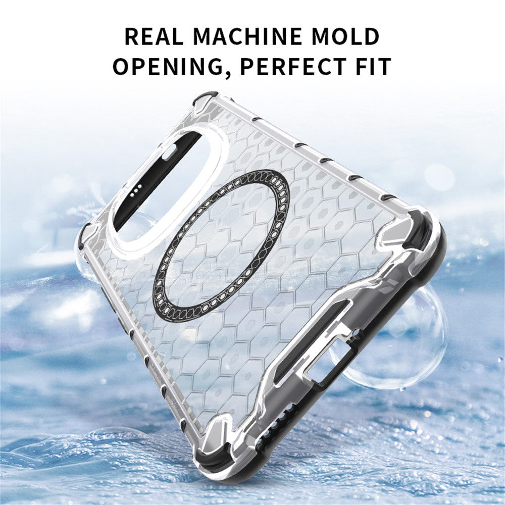 For Xiaomi Redmi Note 15 Pro 5G (Global) Magnetic Case Honeycomb Design TPU + PC Phone Cover