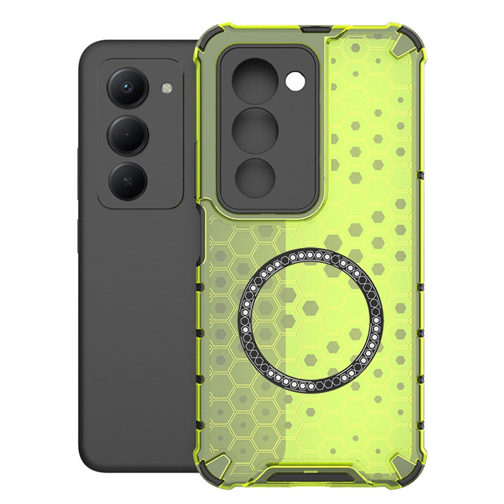 For Xiaomi Redmi 15 4G (EU) (171mm) Magnetic Case Honeycomb Design TPU + PC Phone Cover
