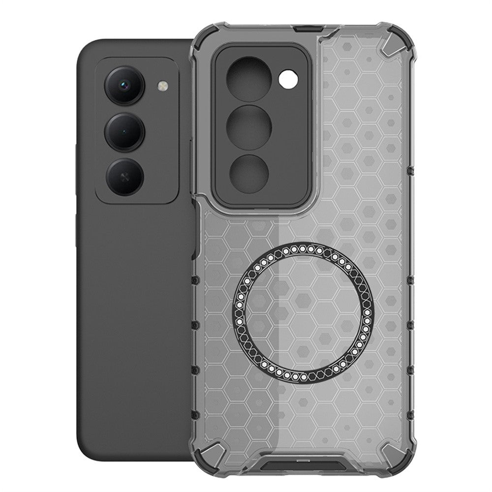 For Xiaomi Redmi 15 4G (EU) (171mm) Magnetic Case Honeycomb Design TPU + PC Phone Cover