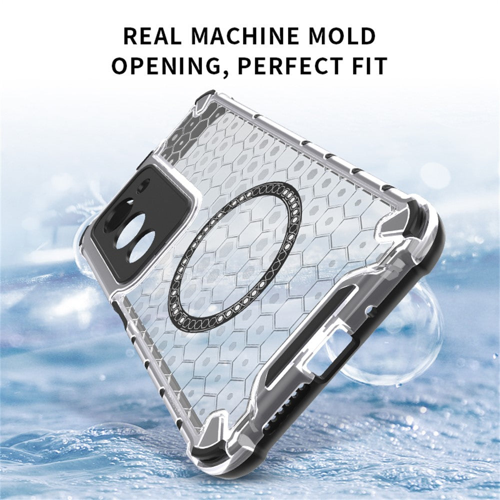 For Xiaomi Redmi 15 4G (EU) (171mm) Magnetic Case Honeycomb Design TPU + PC Phone Cover