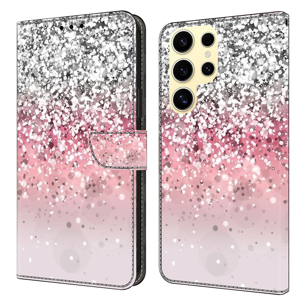 For Samsung Galaxy S26 Ultra Case Magnetic Clasp 3D Pattern Leather Wallet Phone Cover
