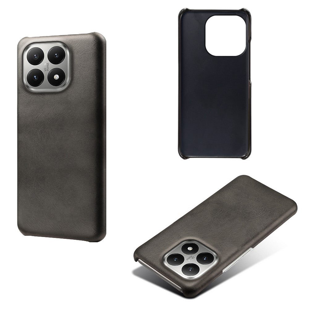 For Xiaomi 15T Case Calf Texture PU Leather Hard PC Protective Phone Cover