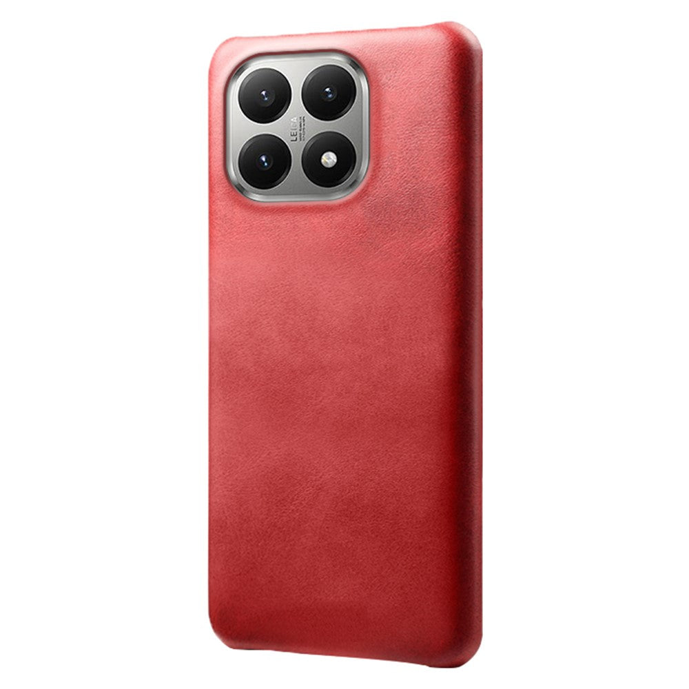 For Xiaomi 15T Case Calf Texture PU Leather Hard PC Protective Phone Cover