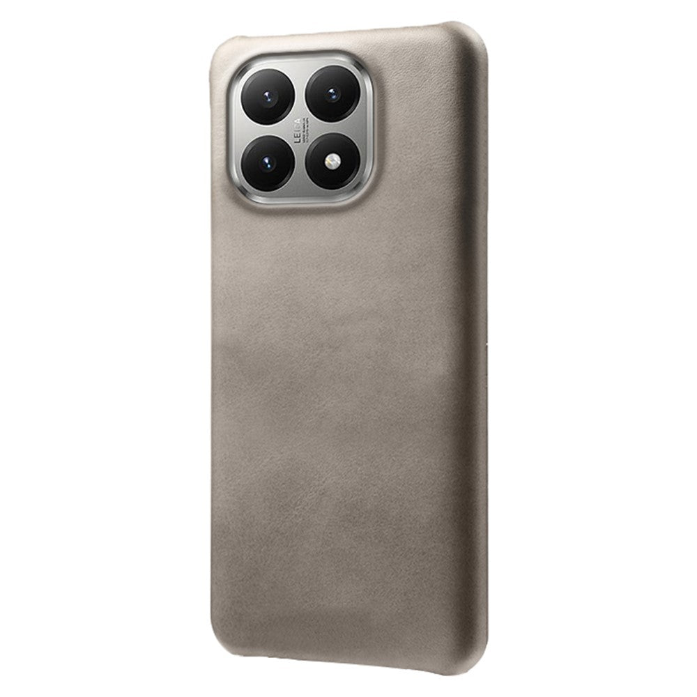 For Xiaomi 15T Case Calf Texture PU Leather Hard PC Protective Phone Cover