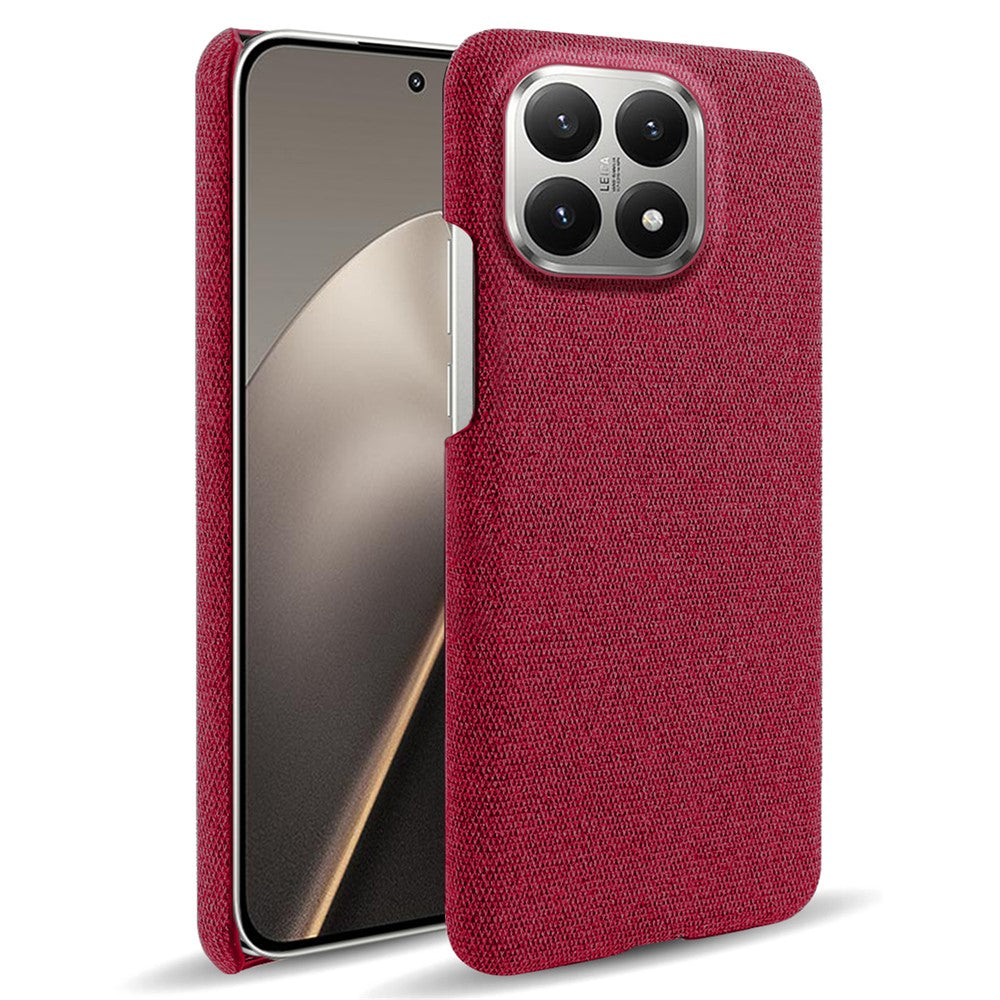 For Xiaomi 15T Phone Case Cloth Texture Anti-Scratch Protective PC Back Cover