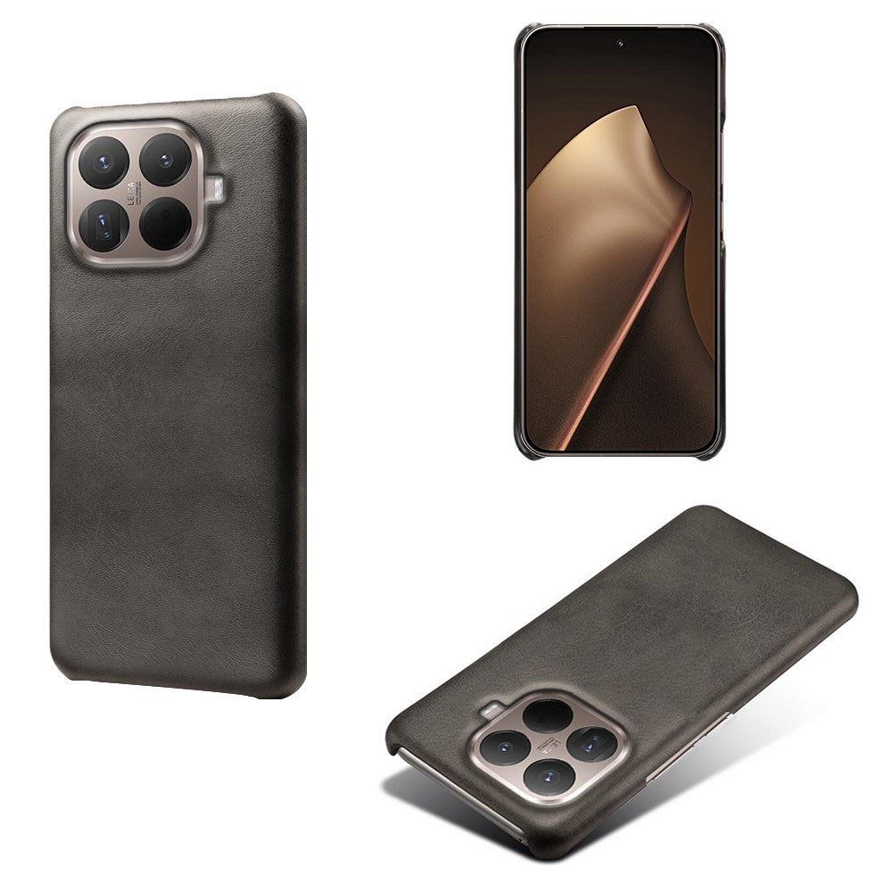 For Xiaomi 15T Pro Case Calf Texture PU Leather Hard PC Protective Phone Cover