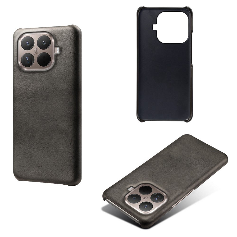For Xiaomi 15T Pro Case Calf Texture PU Leather Hard PC Protective Phone Cover