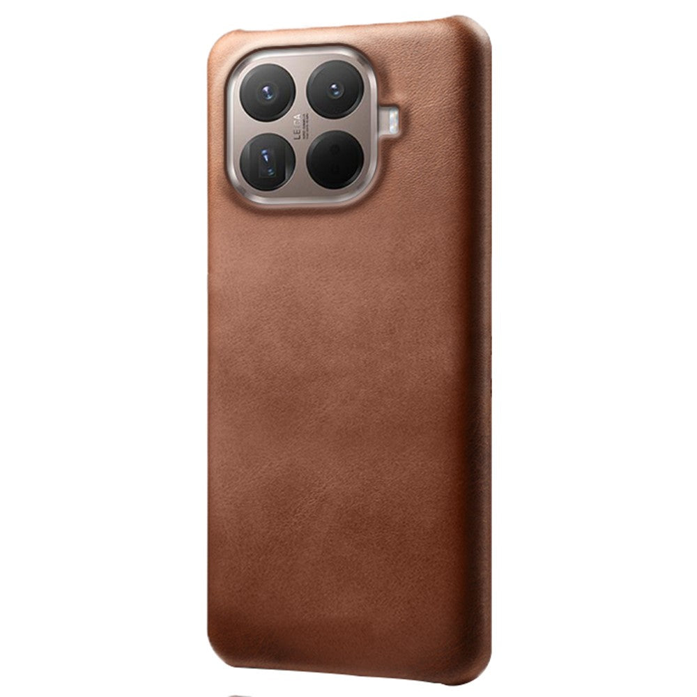 For Xiaomi 15T Pro Case Calf Texture PU Leather Hard PC Protective Phone Cover