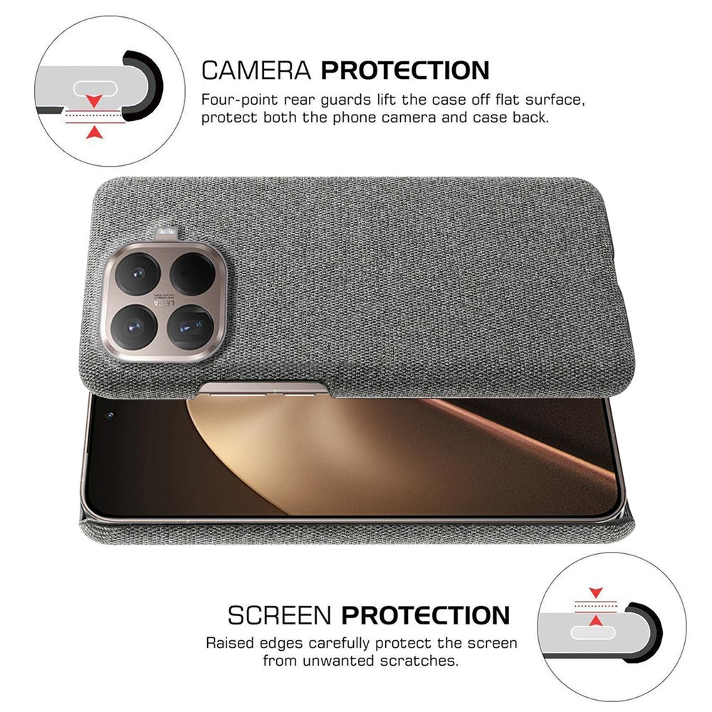 For Xiaomi 15T Pro Phone Case Cloth Texture Anti-Scratch Protective PC Back Cover