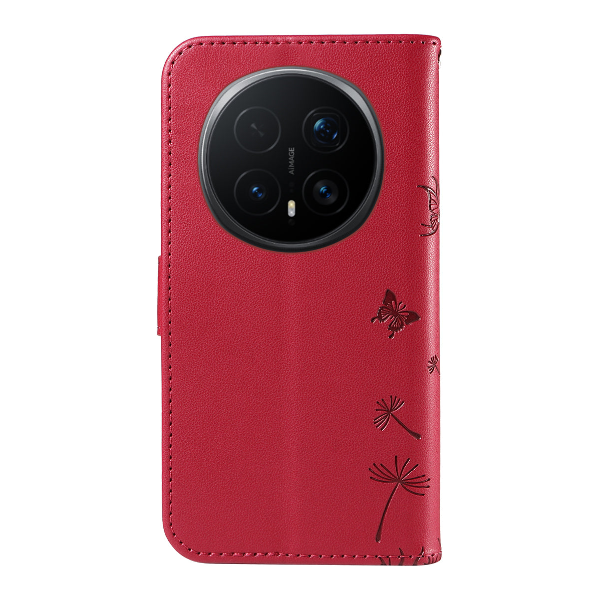 For Honor Magic8 Pro 5G Leather Wallet Case with Strap Dandelion Imprint Phone Stand Cover