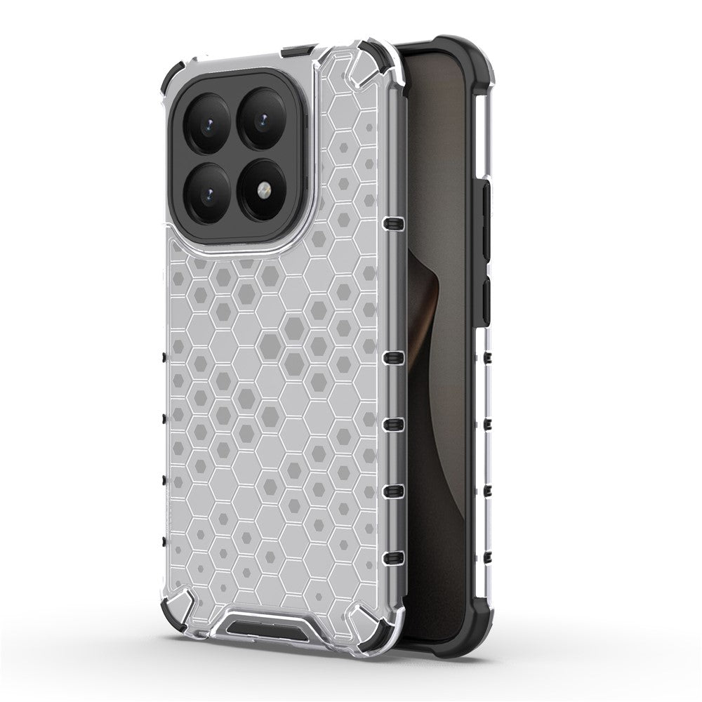 For Xiaomi 15T Case PC + TPU Phone Cover Honeycomb Shape