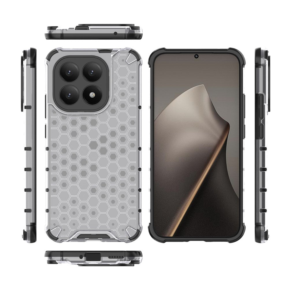 For Xiaomi 15T Case PC + TPU Phone Cover Honeycomb Shape