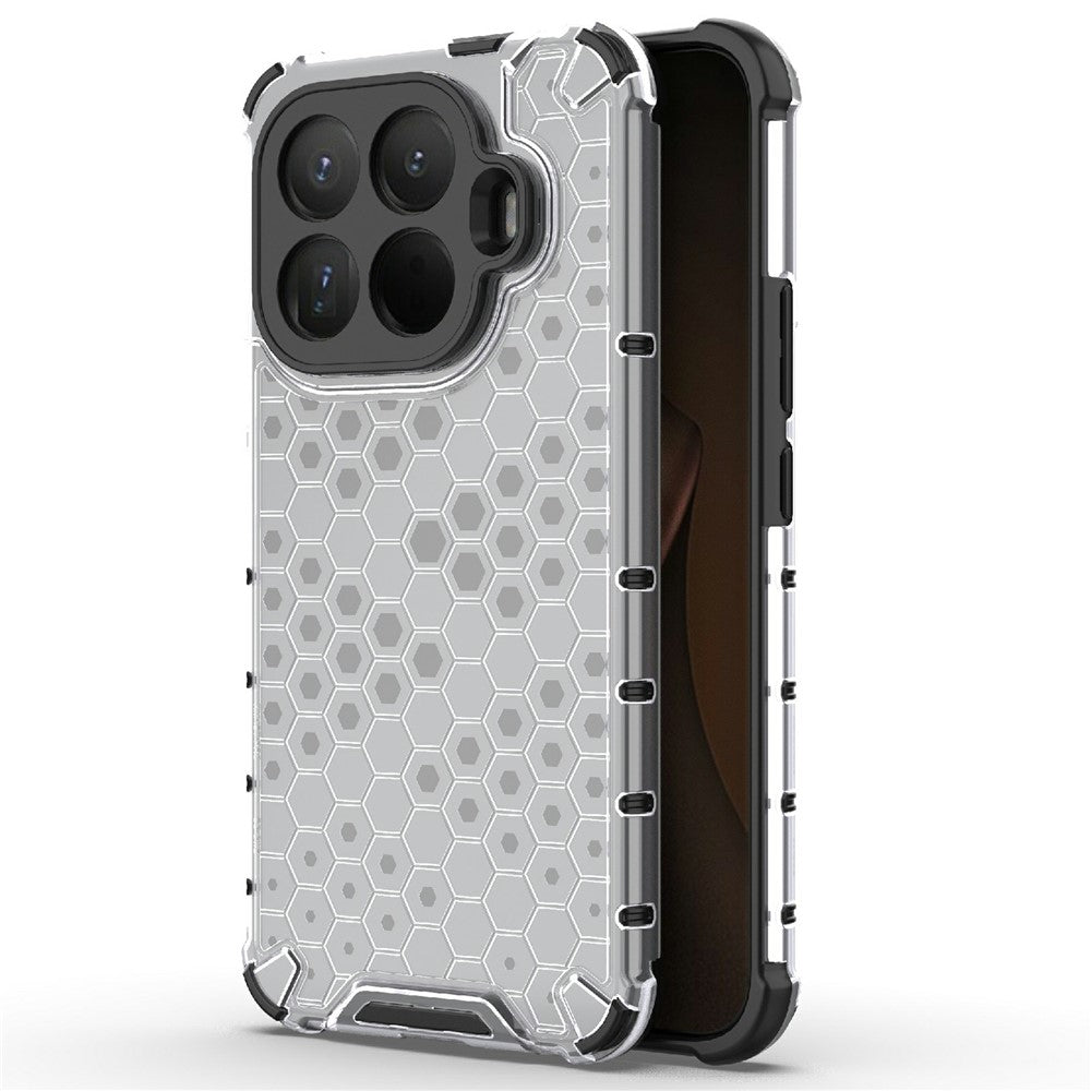 For Xiaomi 15T Pro Case PC + TPU Phone Cover Honeycomb Shape