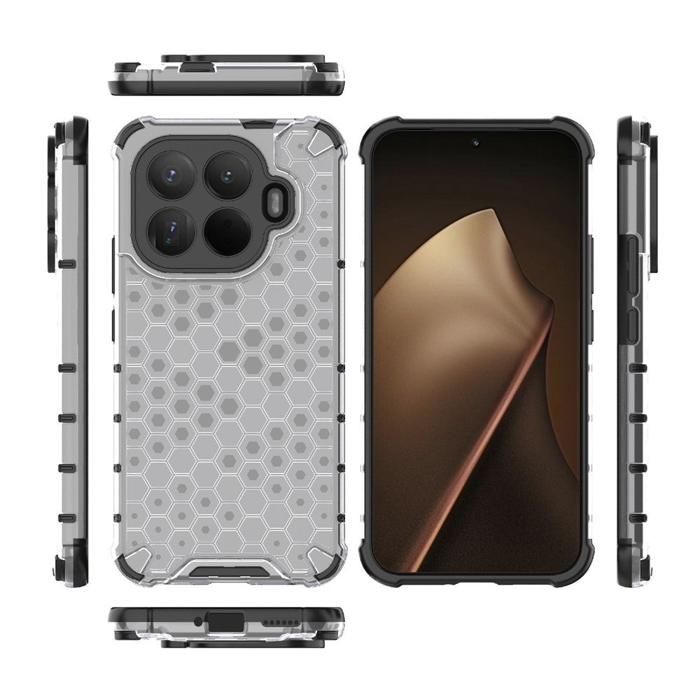 For Xiaomi 15T Pro Case PC + TPU Phone Cover Honeycomb Shape