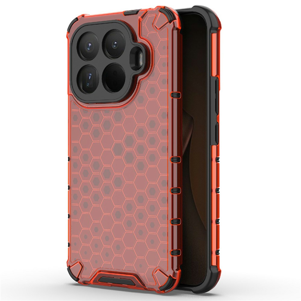 For Xiaomi 15T Pro Case PC + TPU Phone Cover Honeycomb Shape
