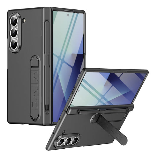 Galaxy Z Fold6 5G – Handyhülle aus Metall, Kunststoff und gehärtetem Glas, mit Ständer, mit Displayschutz, mit Stifthalter