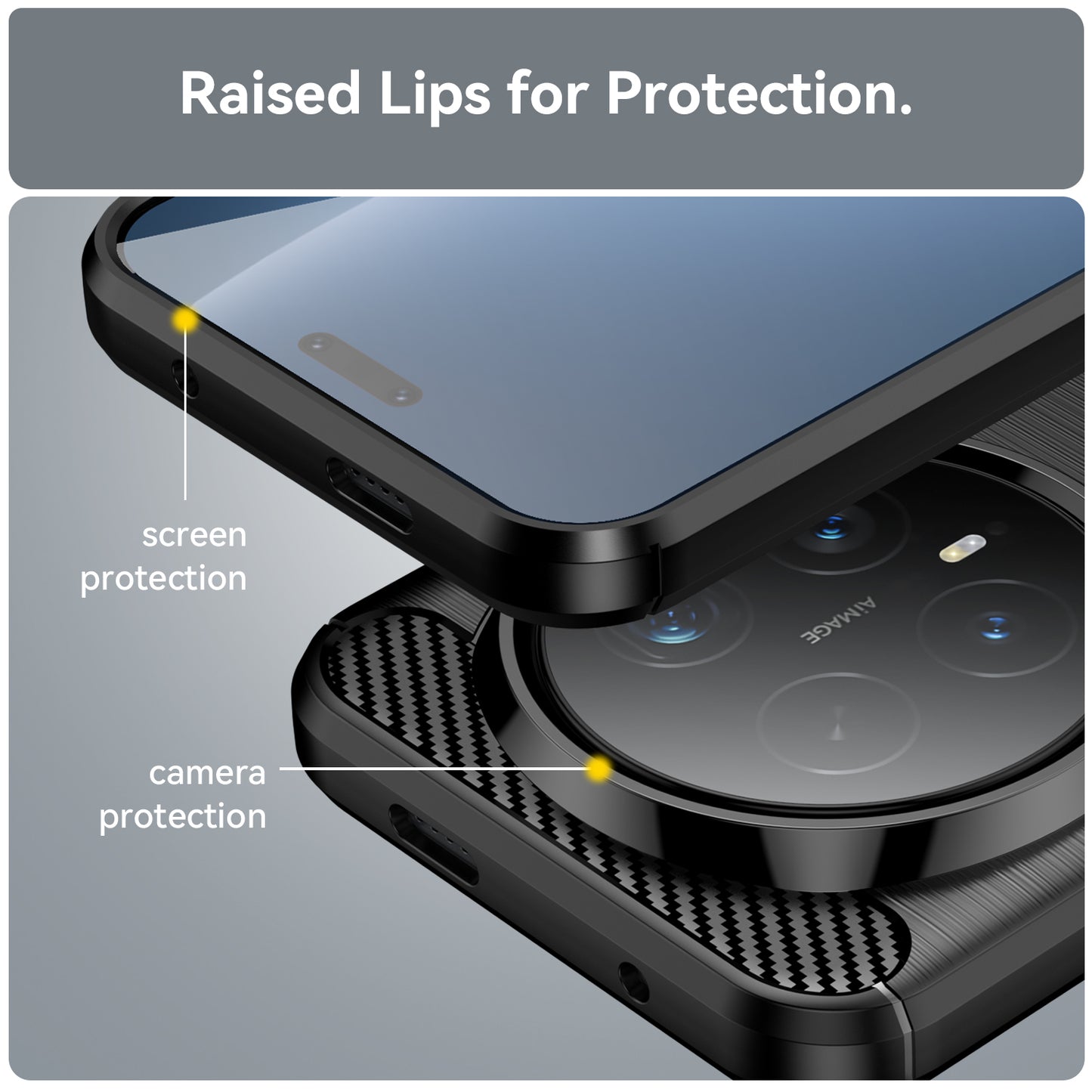 WANLONFENG For Honor Magic8 Pro 5G Case with Screen Film  LS Series Big Lens Hole Brushed Texture TPU Phone Cover