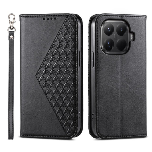 Xiaomi 15T Pro Handyhülle – aus PU-Leder mit Kalbsstruktur und Handschlaufe