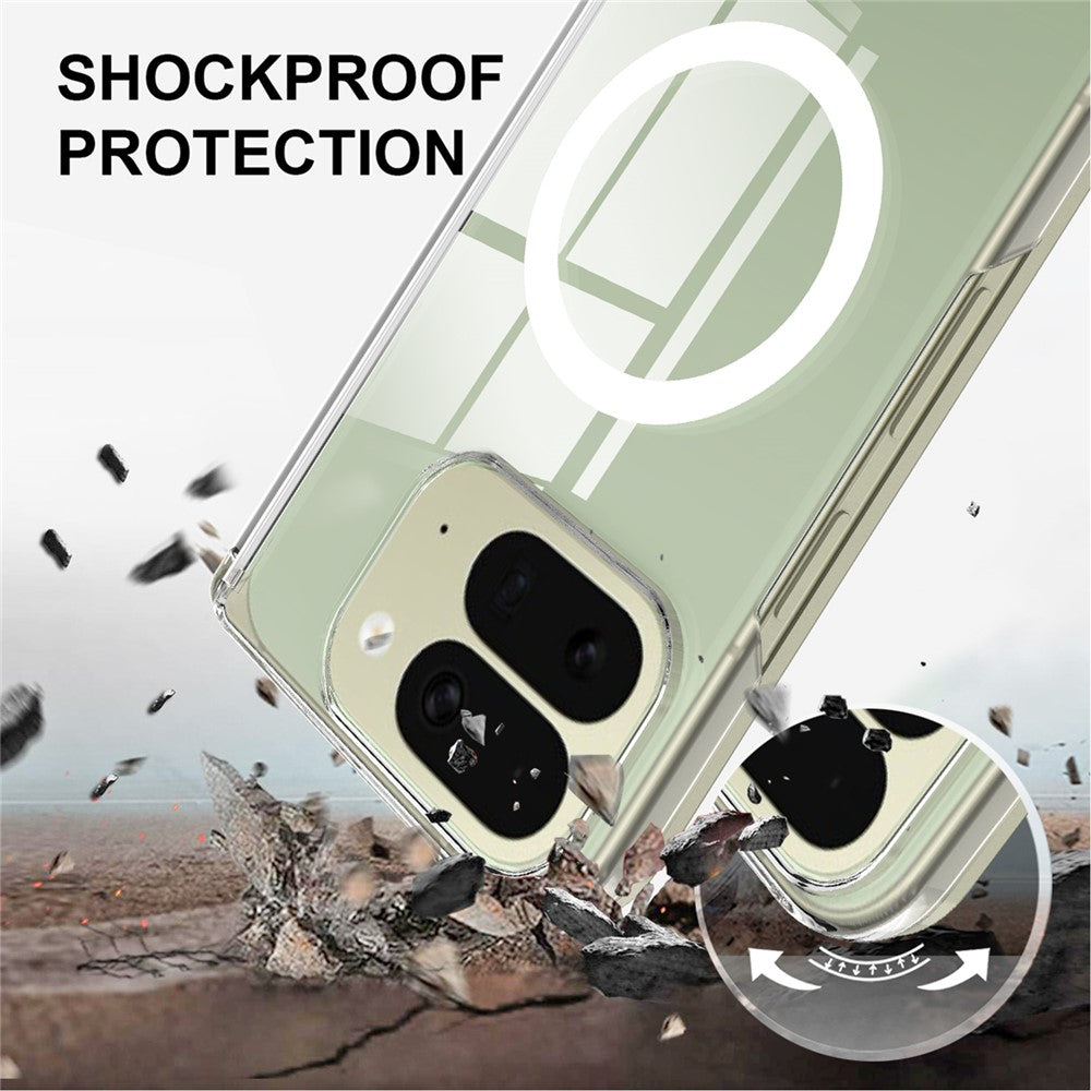 For Google Pixel 10 Pro Fold Magnetic Case Magnetic Hinge Protection PC Phone Cover