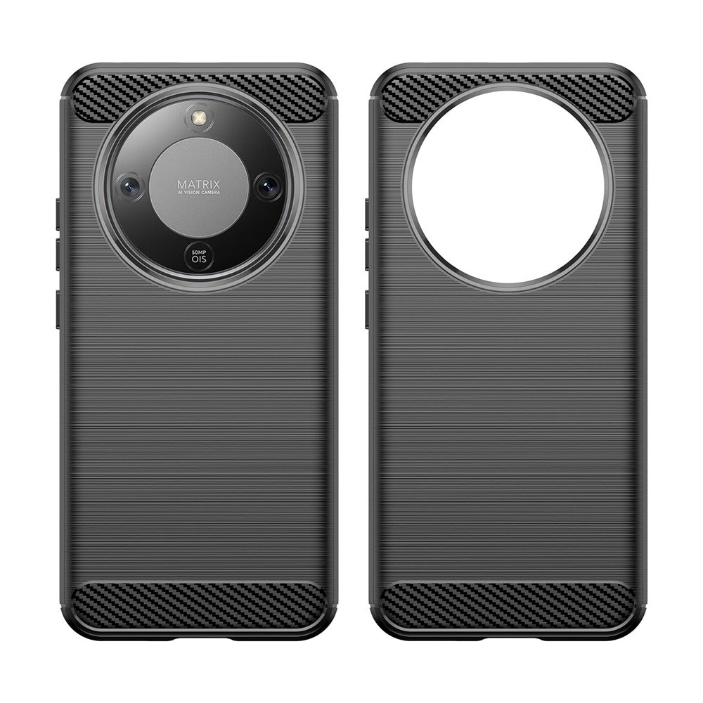 Protective Case for Honor Magic8 Lite 5G / X70 5G / X9d 5G Phone Cover Carbon Fiber Texture Brushed
