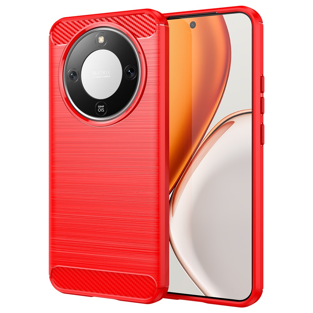 Protective Case for Honor Magic8 Lite 5G / X70 5G / X9d 5G Phone Cover Carbon Fiber Texture Brushed