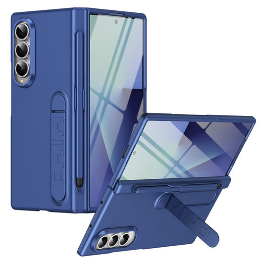 Galaxy Z Fold3 5G – Handyhülle aus Metall, Kunststoff und gehärtetem Glas, mit Ständer, mit Displayschutz, mit Stifthalter