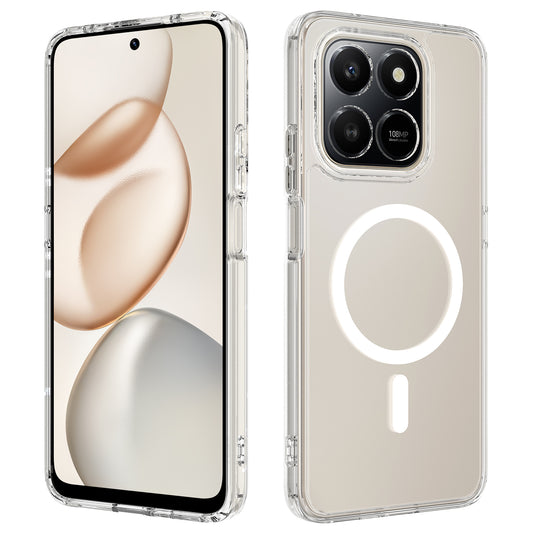 Honor 400 Smart 5G / Honor X7d 4G / Honor X7d 5G / Honor 400 Smart 4G Transparente Handyhülle – Magnetisch, aus TPU + Acryl-Rückseite