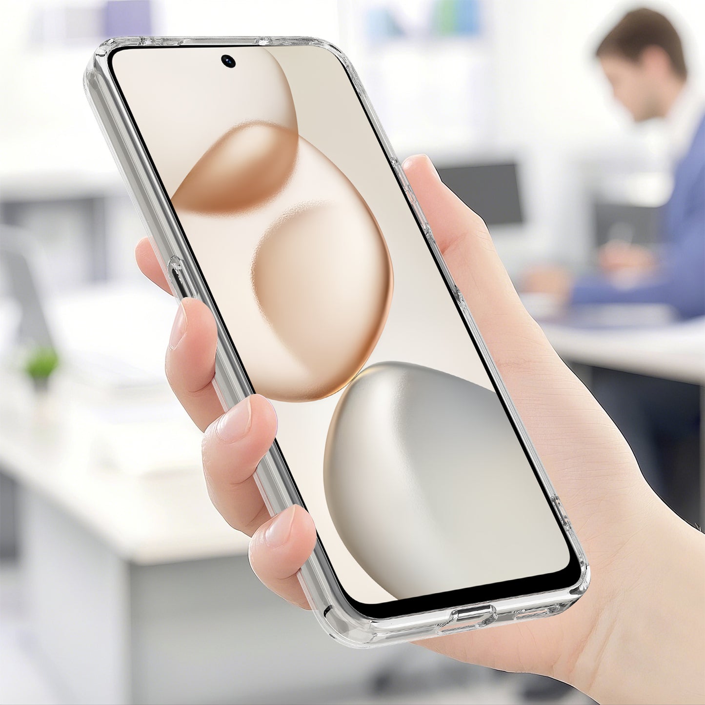 Honor 400 Smart 5G / Honor X7d 4G / Honor X7d 5G / Honor 400 Smart 4G Transparente Handyhülle – Magnetisch, aus TPU + Acryl-Rückseite