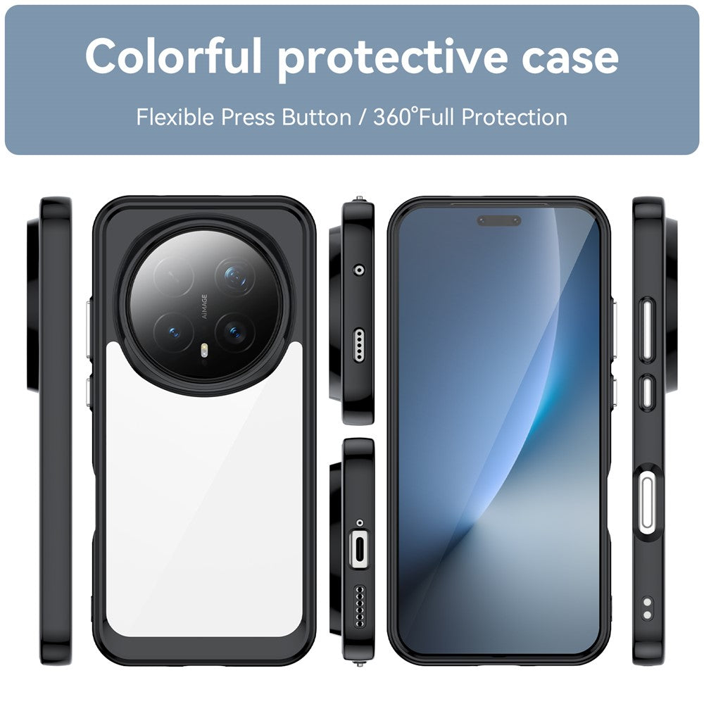 Honor Magic8 Pro 5G Transparente Handyhülle – Stoßfeste Rückseite, aus TPU & Acryl